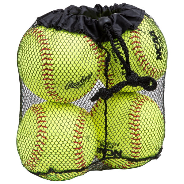 Rawlings 12" NCAA Practice Fastpitch Softballs - 4-Pack
