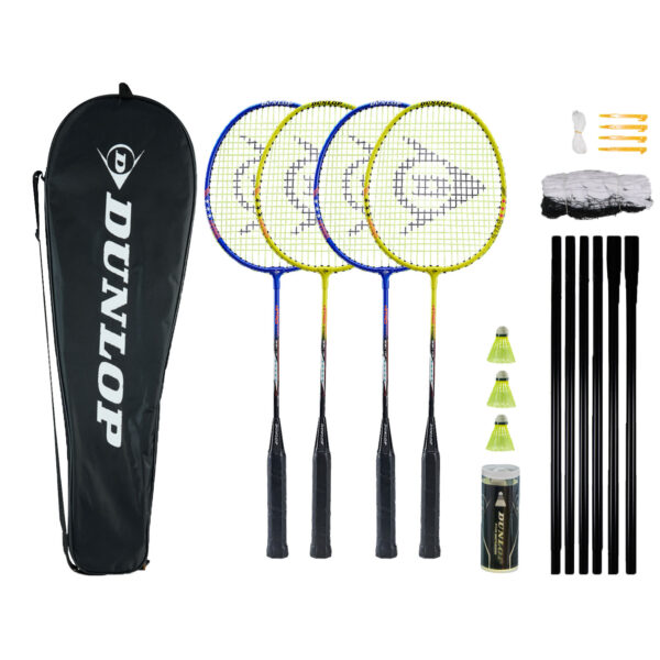 Dunlop Nitro-Star Badminton Set - 4 Player