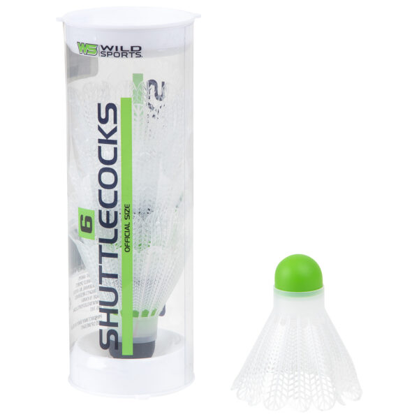Wild Sports Badminton Shuttlecocks - 6-Pack